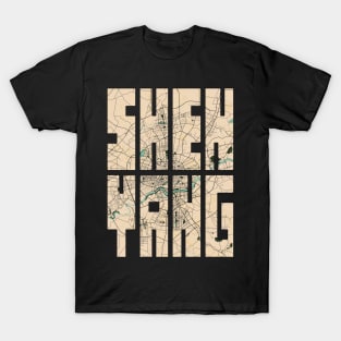 Shenyang, Germany City Map Typography - Vintage T-Shirt